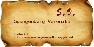 Spangenberg Veronika névjegykártya